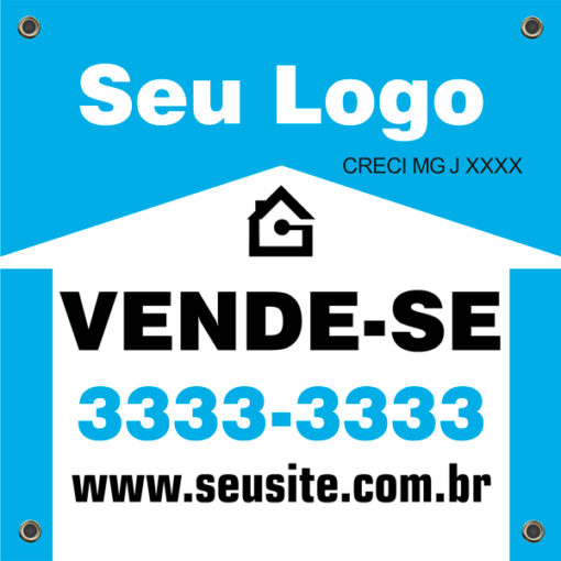 Placa de Venda para imobiliária